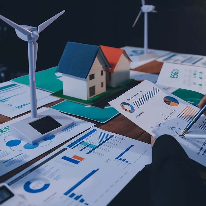 Future growth Net zero waste in ESG ethical SME office
