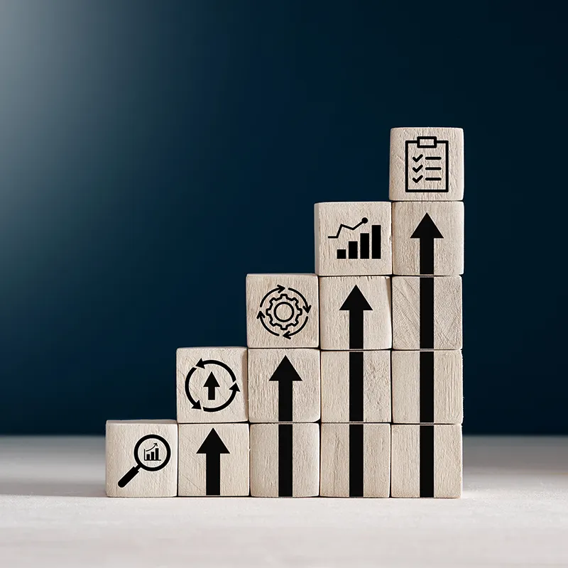 Continuous quality improvement and standardization in business for efficiency